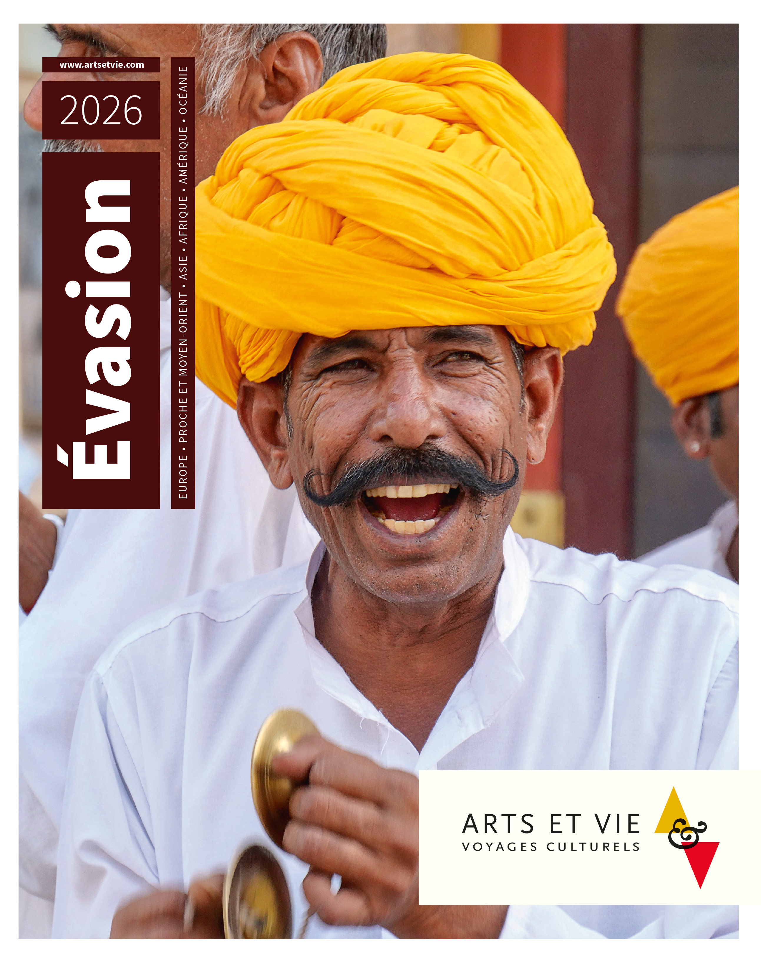 Couverture de la brochure Evasion d'Arts et Vie 2026